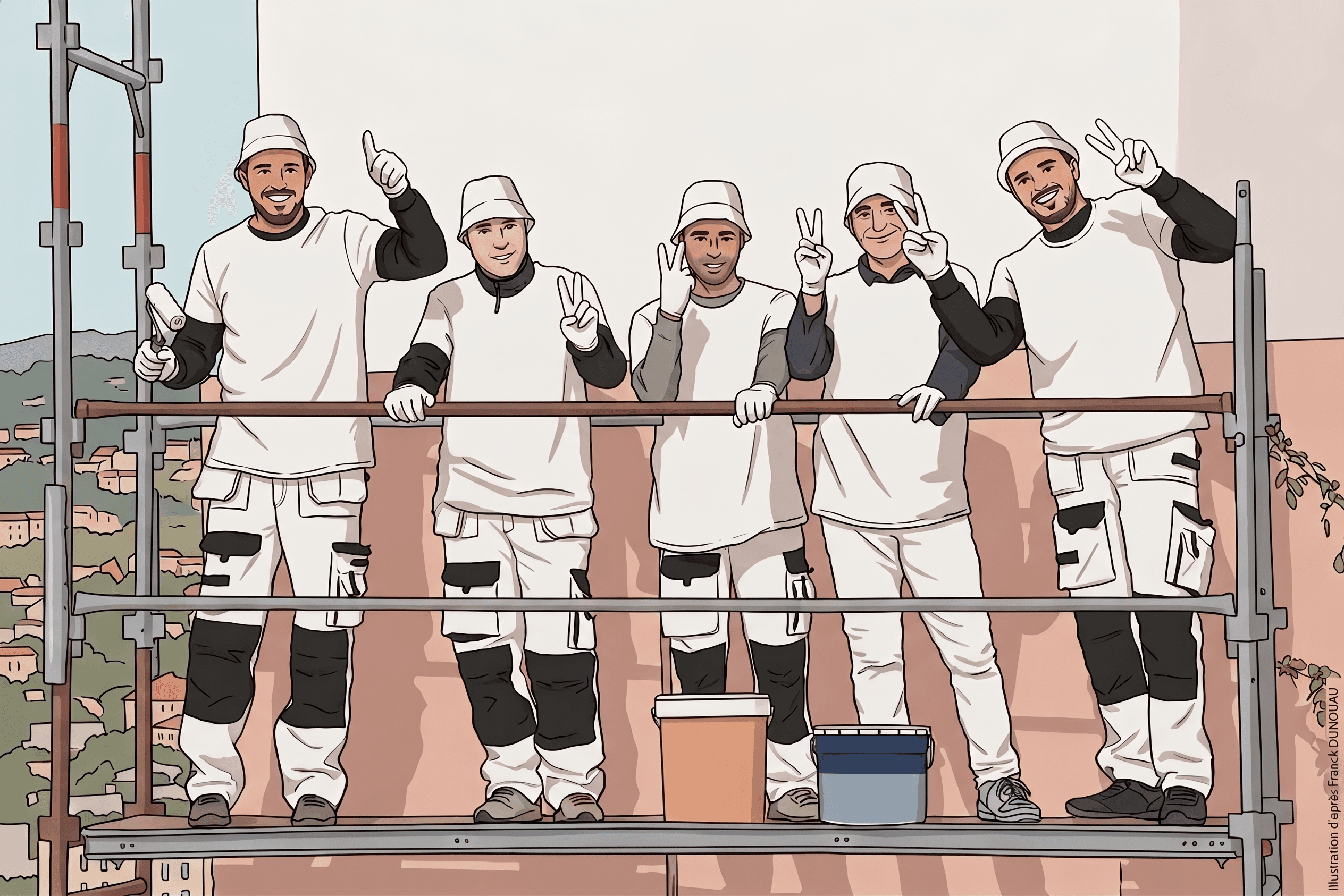 L'équipe d'artisans de Team Artisan